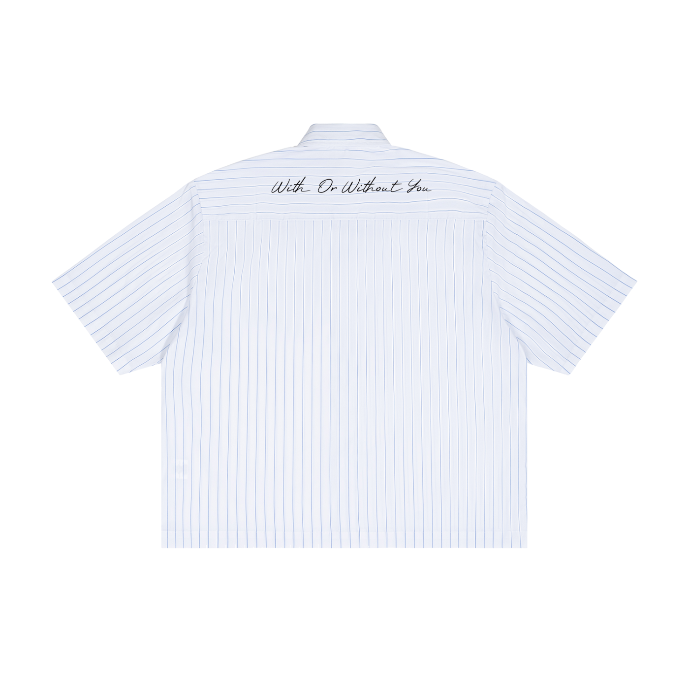 Unisex Striped Boxy Button-Up Shirt